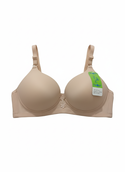 Jersey Sequins Padded Bra – Stylish, Comfortable & Lightweight Everyday Wear | Sizes 34 (Random Color)