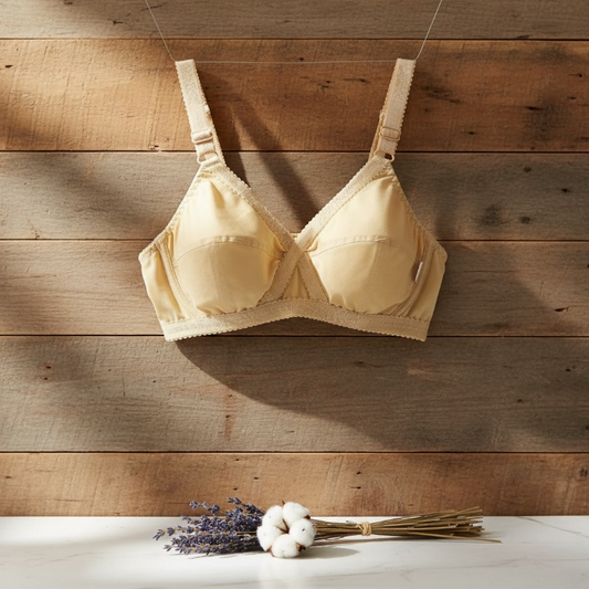 Cotton Cross Style Plus Size Bra for Women – Comfortable Everyday Wear, Soft Breathable Fabric, Sizes 44, 46, 48, 50 - 44