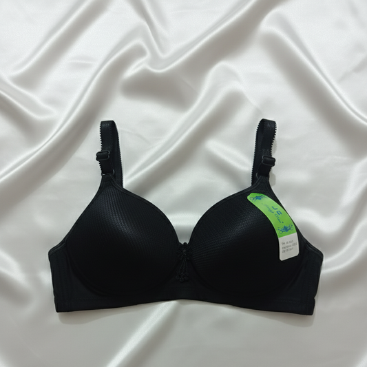 Jersey Sequins Padded Bra – Stylish, Comfortable & Lightweight Everyday Wear | Sizes 34 (Random Color)